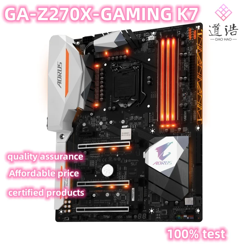 ⰡƮ GA-Z270X-GAMING K7 , M.2 HDMI, SATA3.0, LGA 1151, DDR4, ATX Z270, 100% ׽Ʈ Ϸ, 64GB